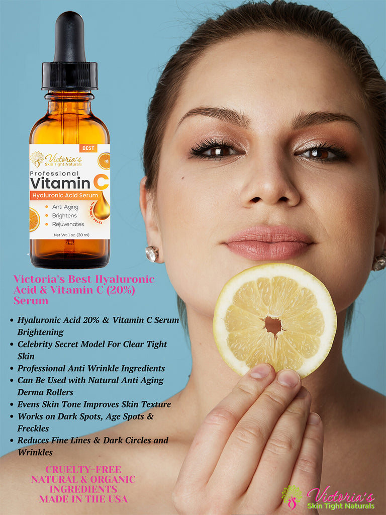 professional vitamin c hyaluronic acid  serum  for dull skin