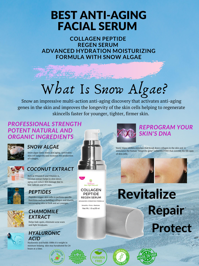 best anti aging face serum snow algae