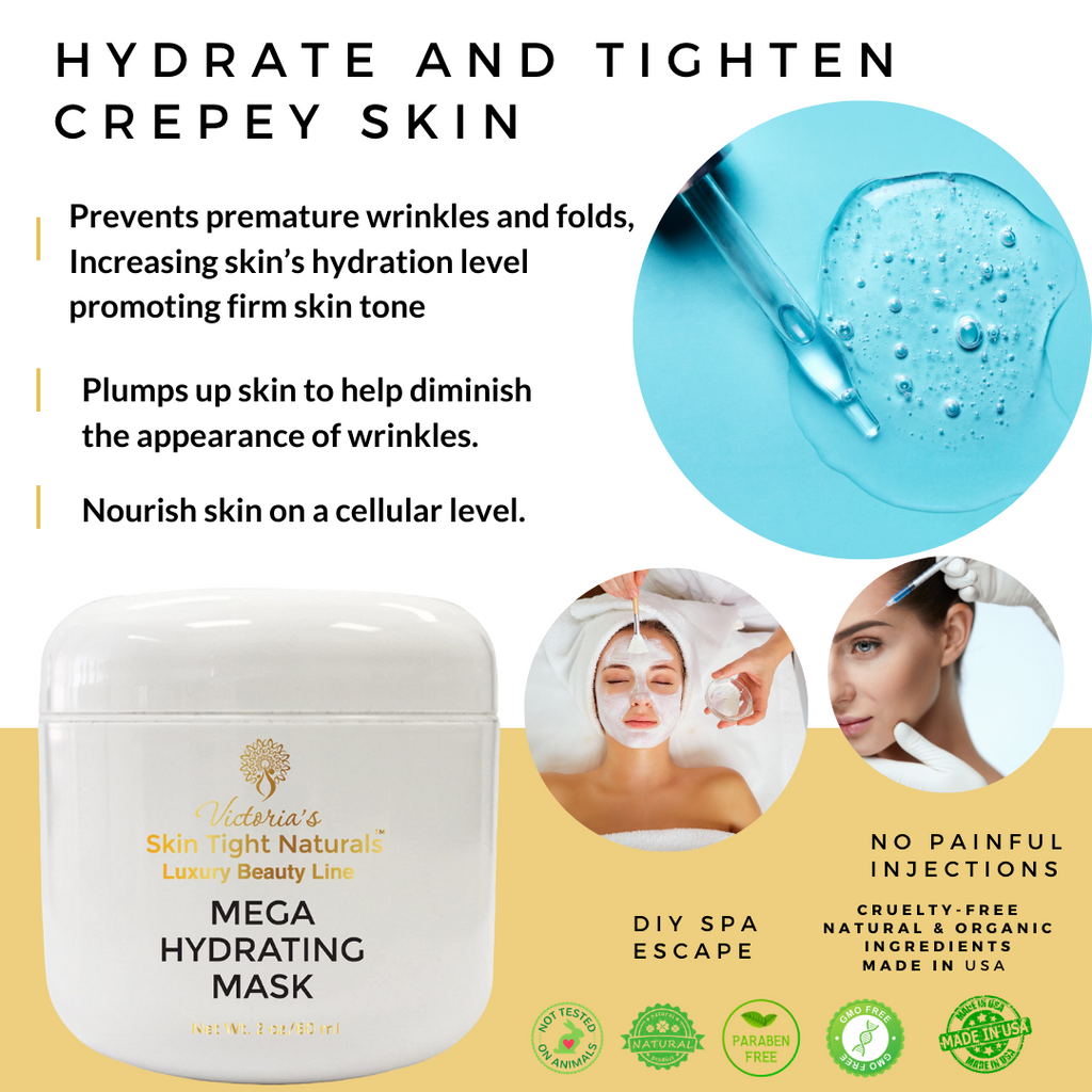 crepey skin hyaluronic acid tightening mask