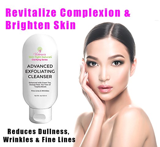 Glycolic  Exfoliating Cleanser For Acne Pimples Breakouts Wrinkles and Anti-Aging