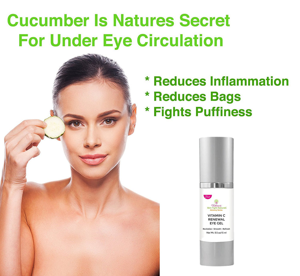 cucumbers for under eye puffiness dark circles 