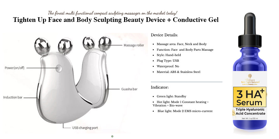 hyaluronic acid serum gel for micro current device