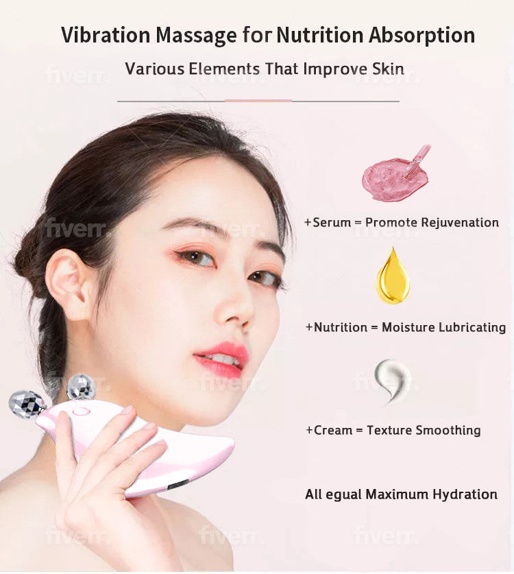 micro current vibration massager skin tightening .